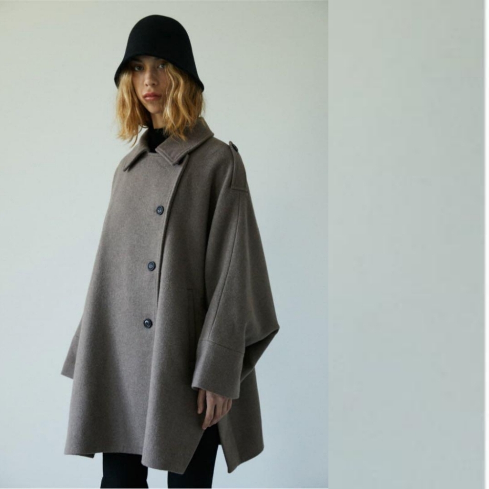 Moussy - Wool-Blend Cape Coat